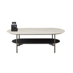 Ceramic MDF Double Layer Coffee Table