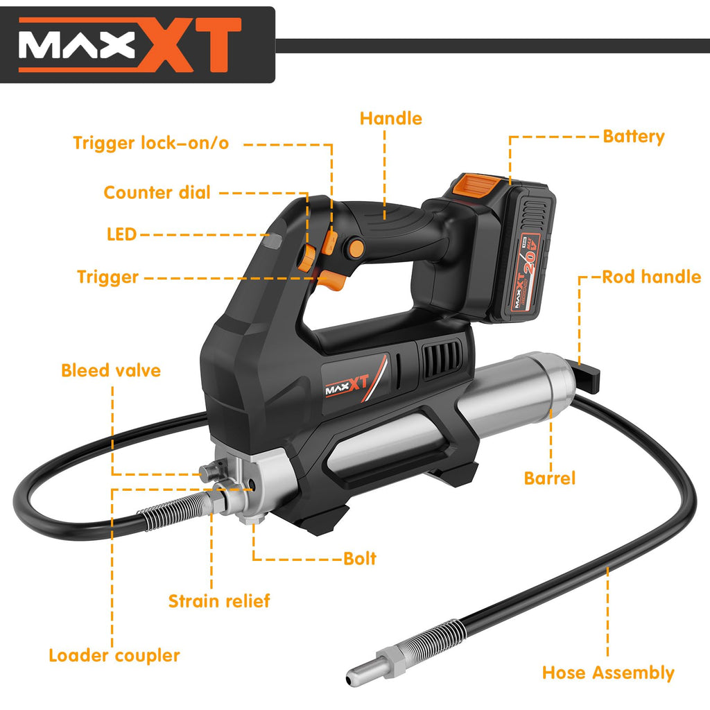 Heavy Equipment Grease Gun Cordless
