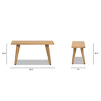 Capri 35.5" Solid Bench