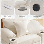 Ergonomic Oversized Chair with Ottoman