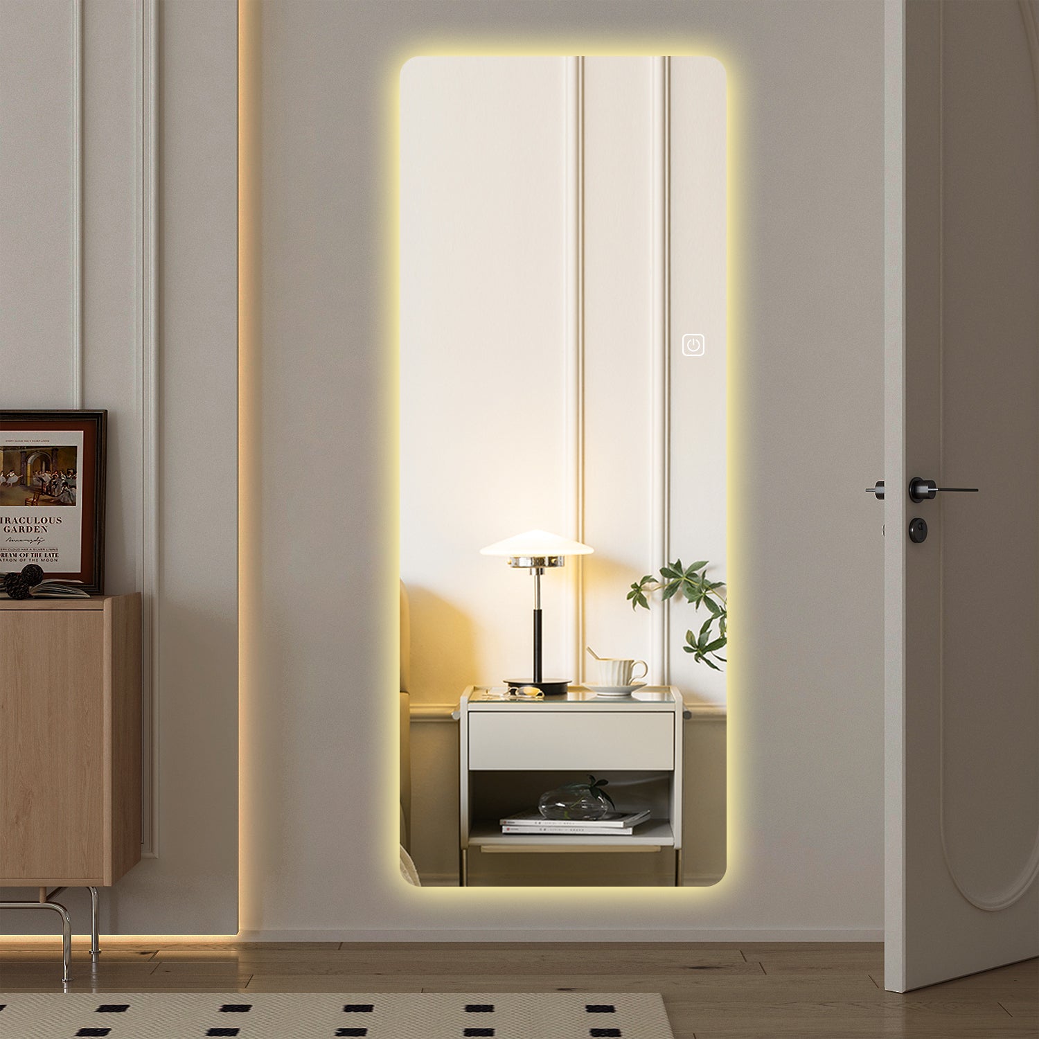 65x21in Full Body Mirror with Lights