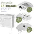 36" Bathroom Vanity with Medicine Cabinet