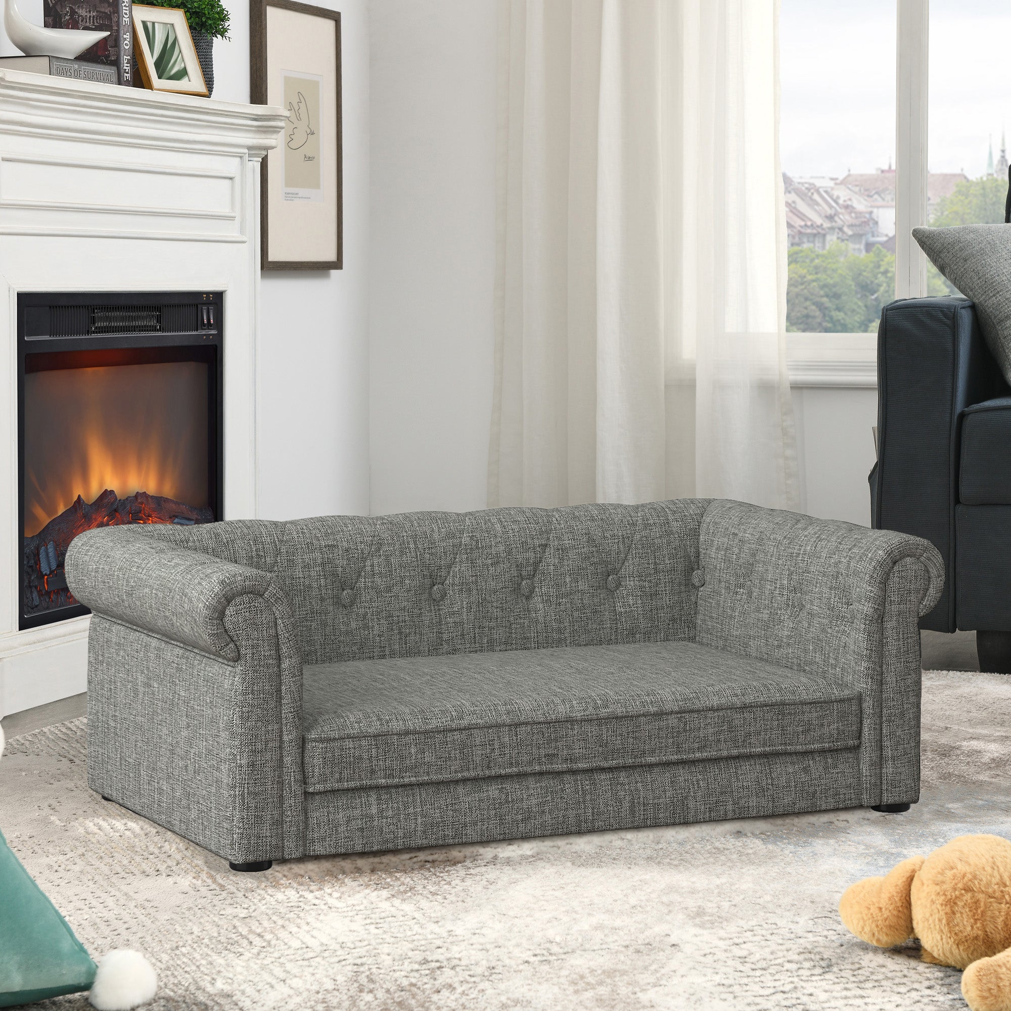Elegant Rectangular Pet Bed for Small and Medium Dogs