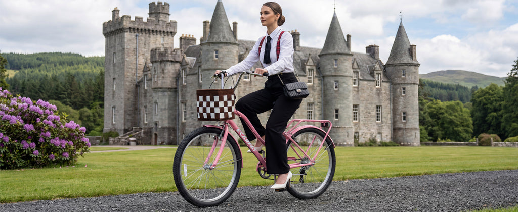 26 Inch 7-Speed City Commuter Bike with Lock & Detachable Basket