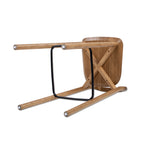 Sven 30" Modern Minimalist Low Back Wood Barstool
