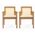 Preston Outdoor Dining Chair with Cushion (Set of 2)