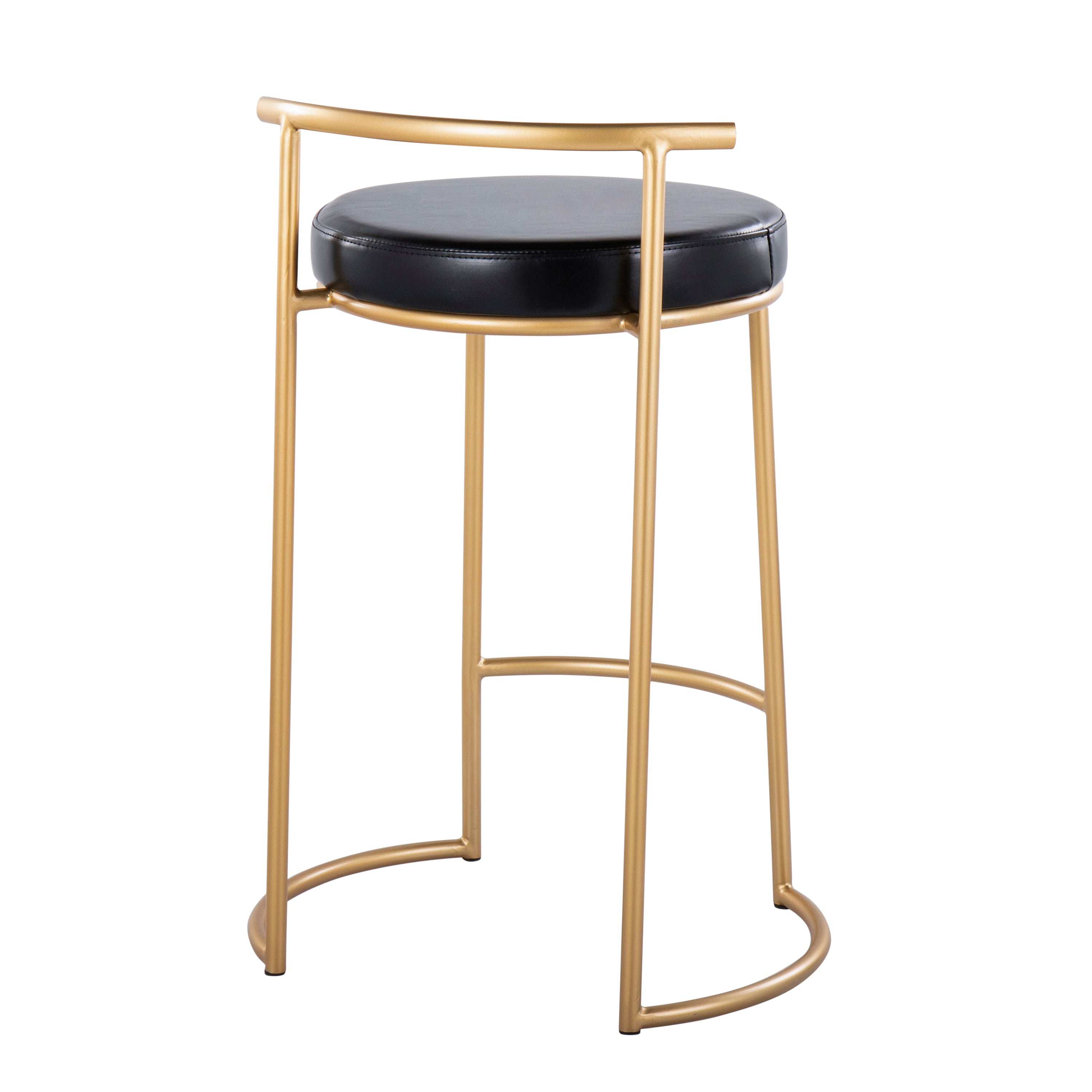 Round 26" Contemporary Fixed-Height Counter Stool