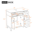 36" Light Green Modern Bathroom Vanity