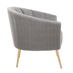 Pleated Waves Contemporary Accent Chair