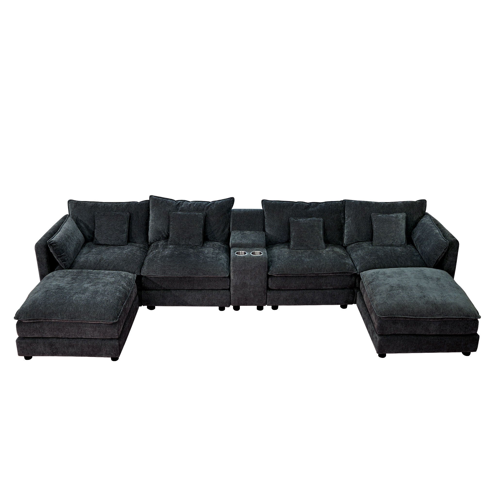 U Shaped Sectional Cloud Couch for Living Room