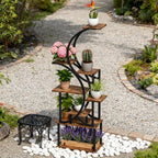 S-Shaped Plant Stand - 8 Tier Plant Shelf for Multiple Plants