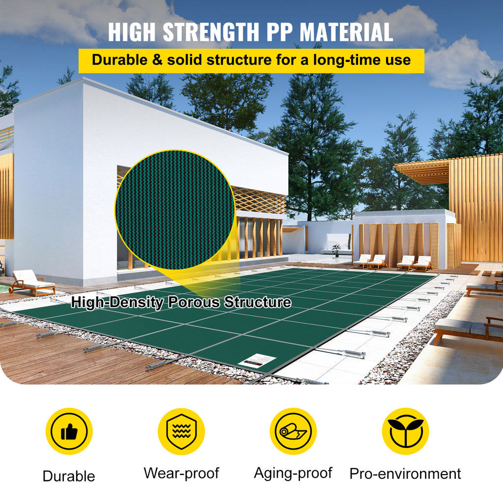 Pool Safety Cover 16x40 ft
