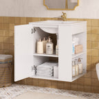 20" Wall Mounted Bathroom Cabinet with Sink Combo