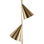 65" Metal Floor Lamp in Brushed
