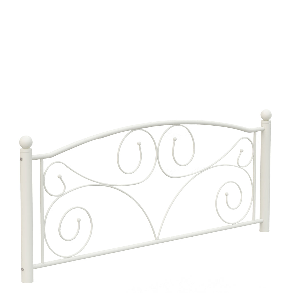 Unique Flower Sturdy Metal Bed Frame with Headboard and Footboard