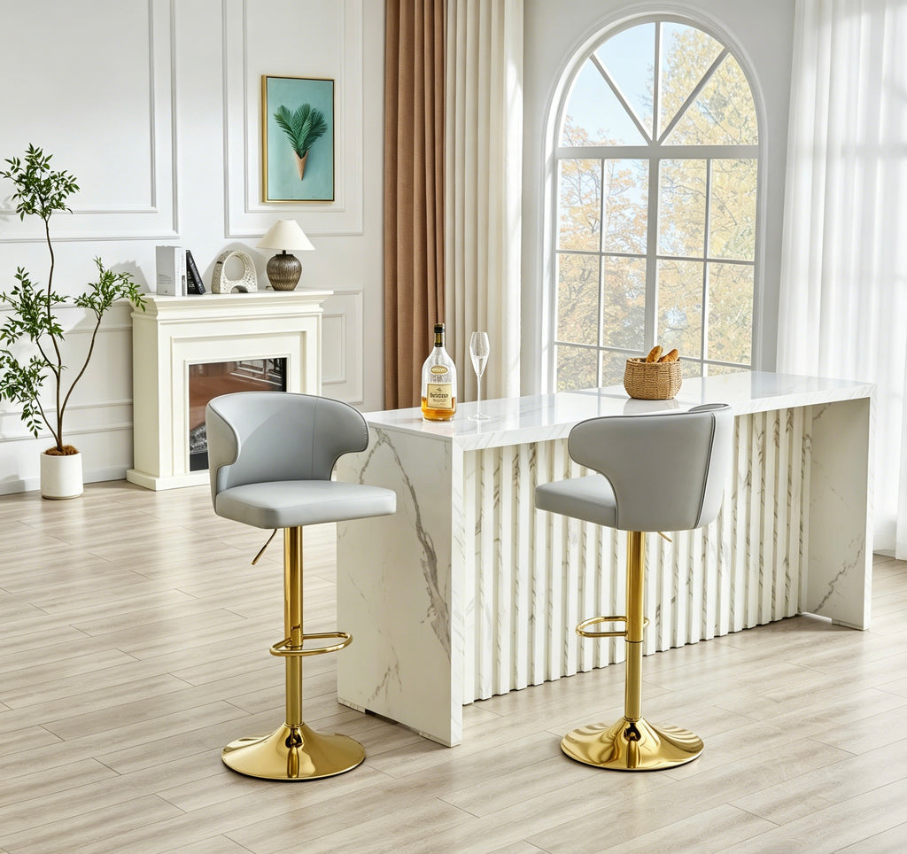 Modern Rotating Adjustable Bar Chair - Set of 2