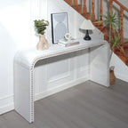 Washed White Console Table