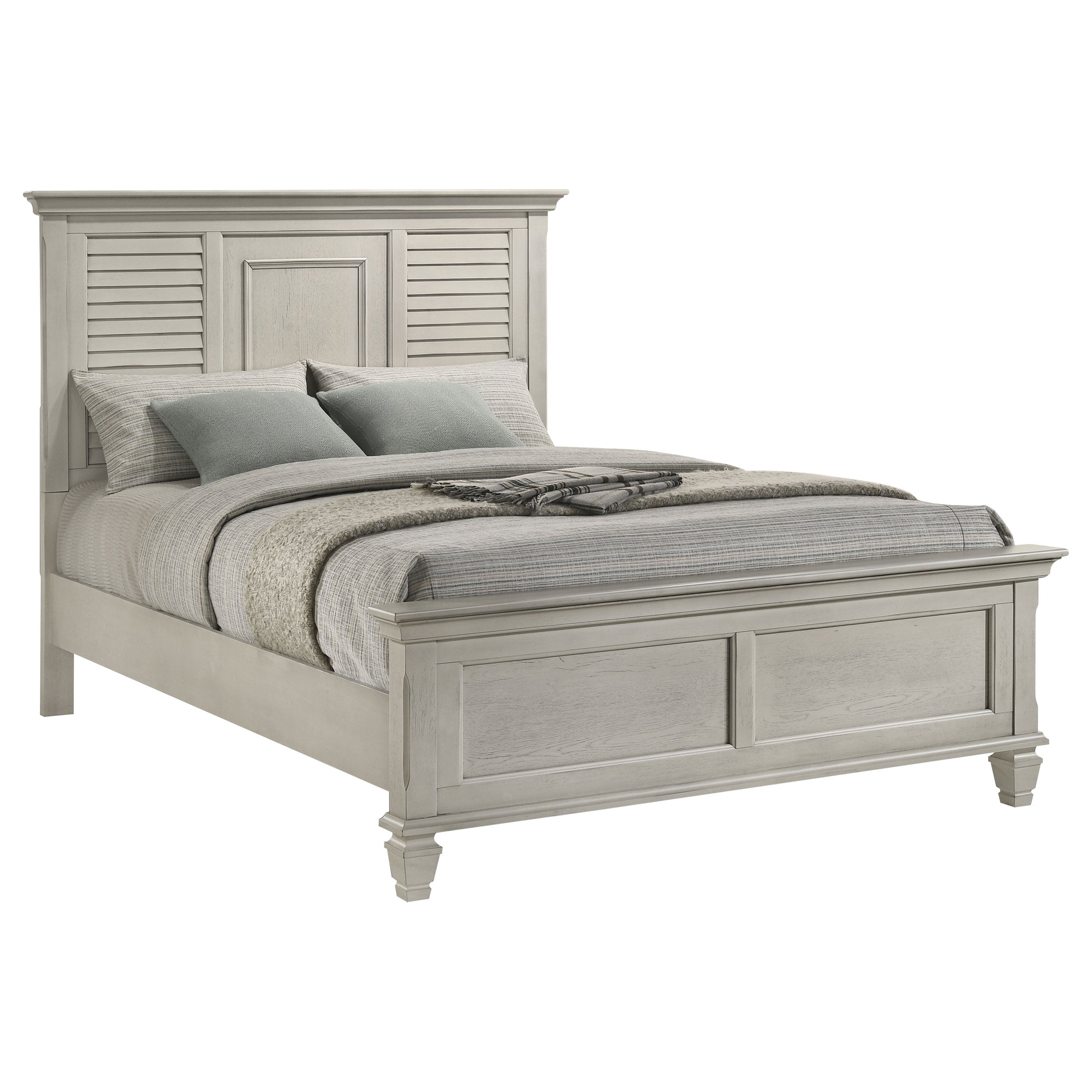 Hazelwood Distressed Wood Panel Bed