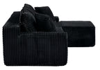94 Inch Right Chaise L Shaped Boneless Cloud Sectional Sofa