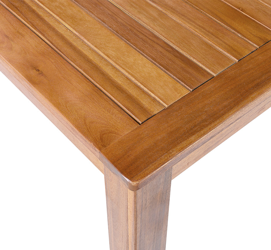 TOPMAX Patio Wooden Dining Table, Outdoor 67"L Rectangular Table