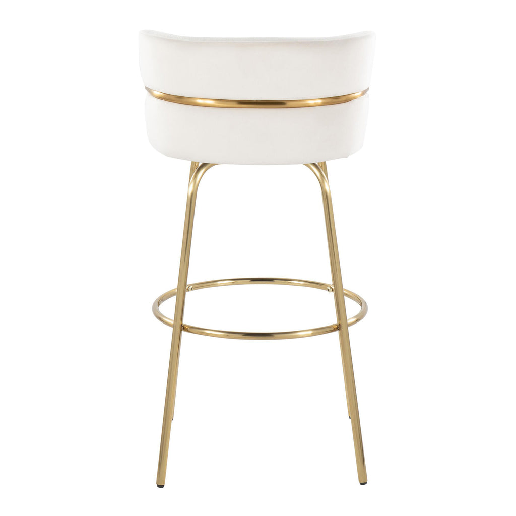 30" Fixed-Height Barstool with Swivel