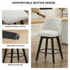 007-360° Swivel Bar Stools Set of 2
