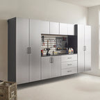 Astro Series 32 in. W x 79 in. H x 20 in. D Metal Wall Mounted Storage Cabinet