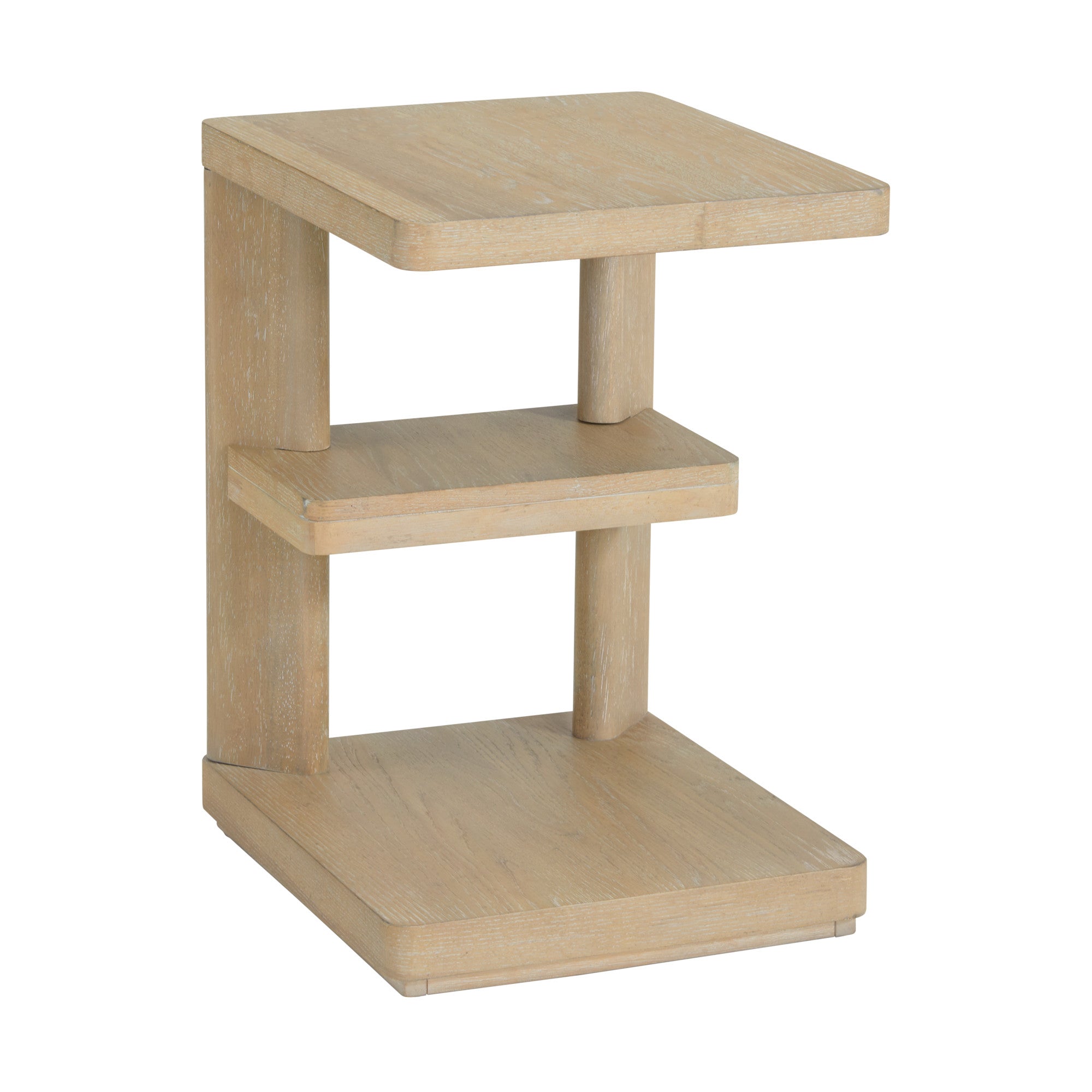 Tan Chairside Table