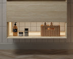 Frigga 30" Wall-Mounted Cabinet with One Drawer and Open Shelf