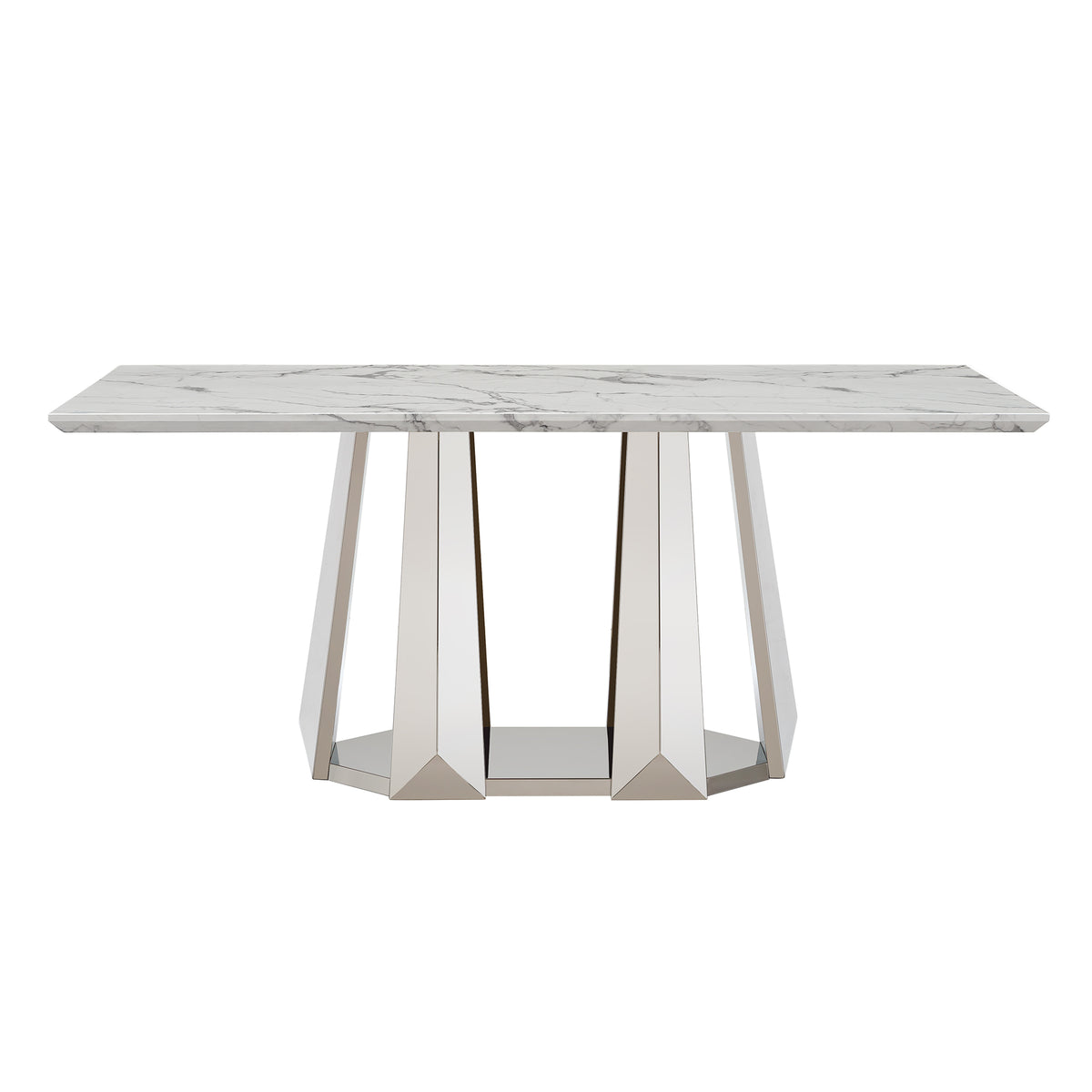 Marble Dining Table for 6 People