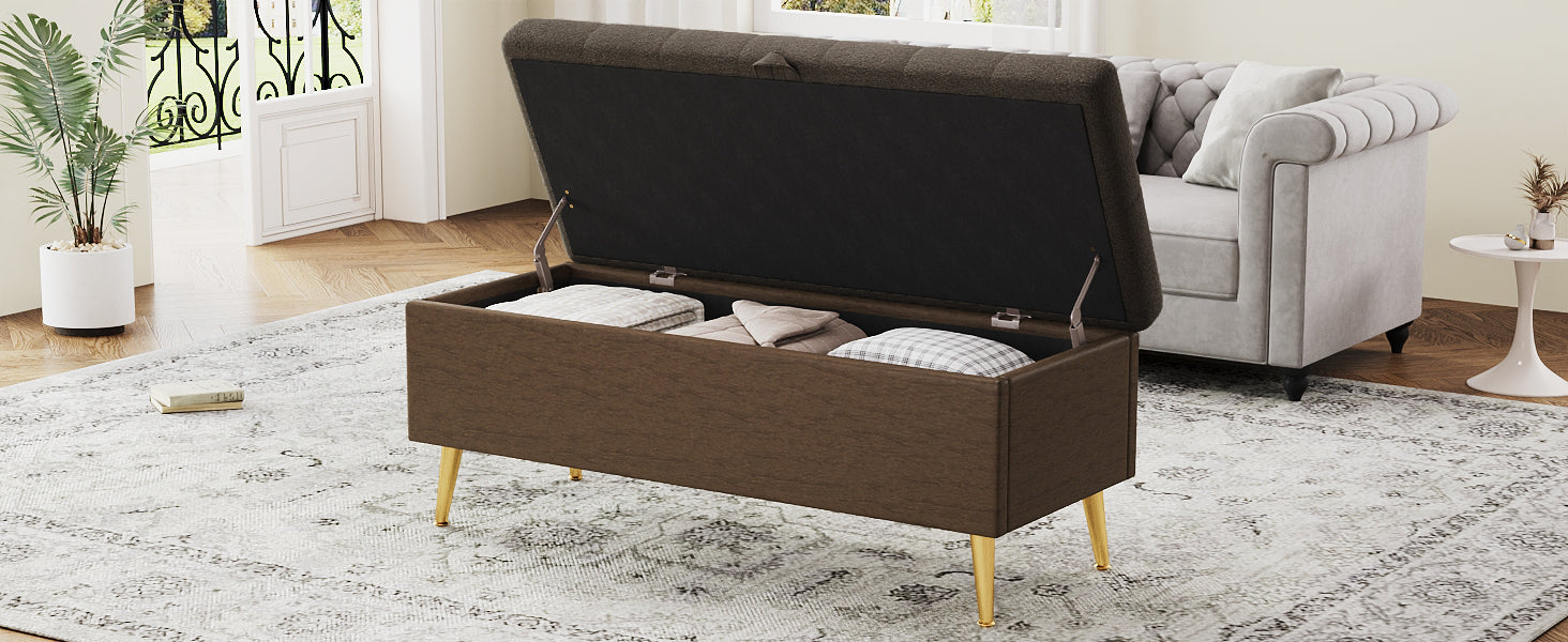 Modern Storage Ottoman Bench