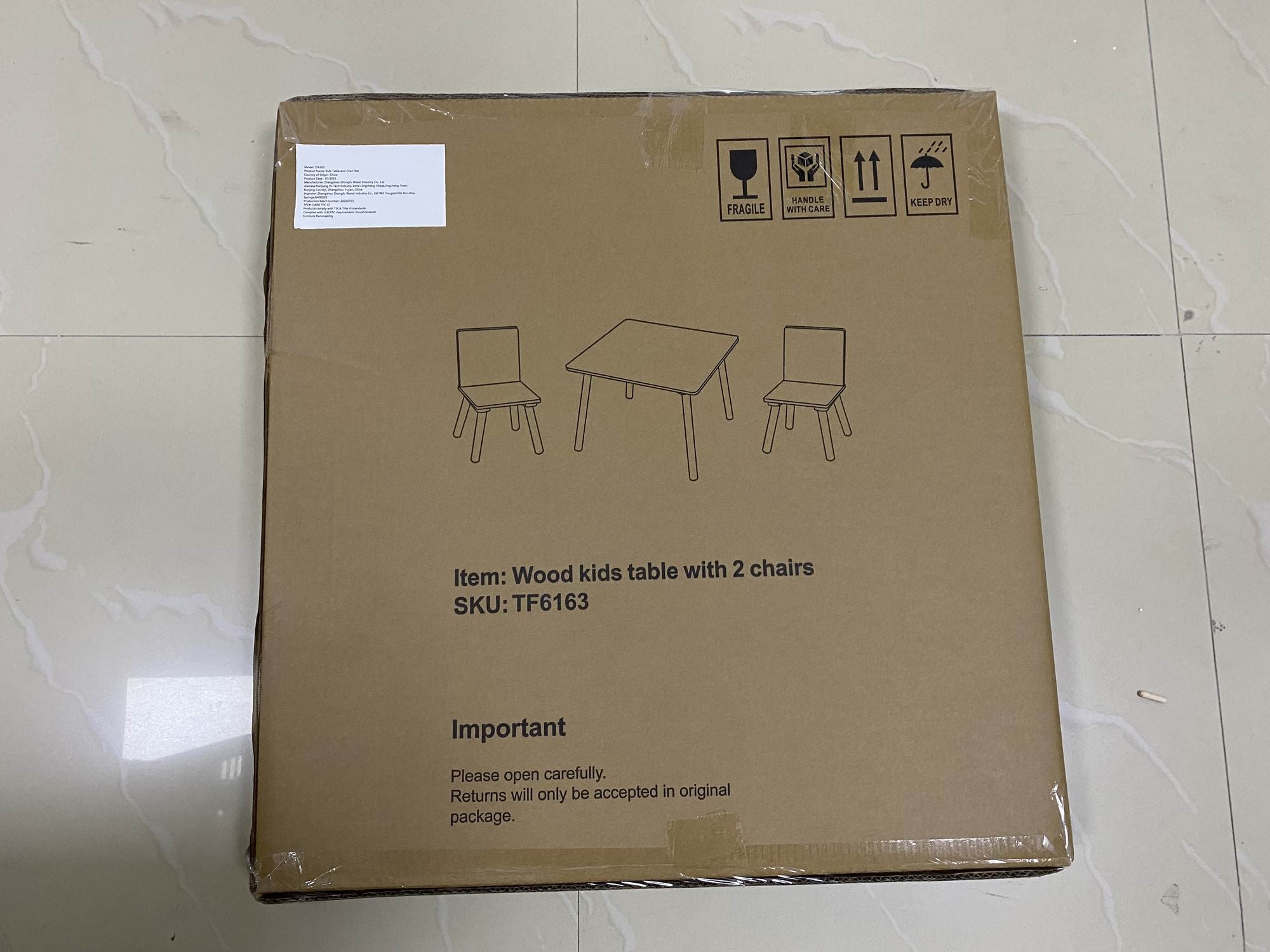 Kids Table and 2 Chairs Set