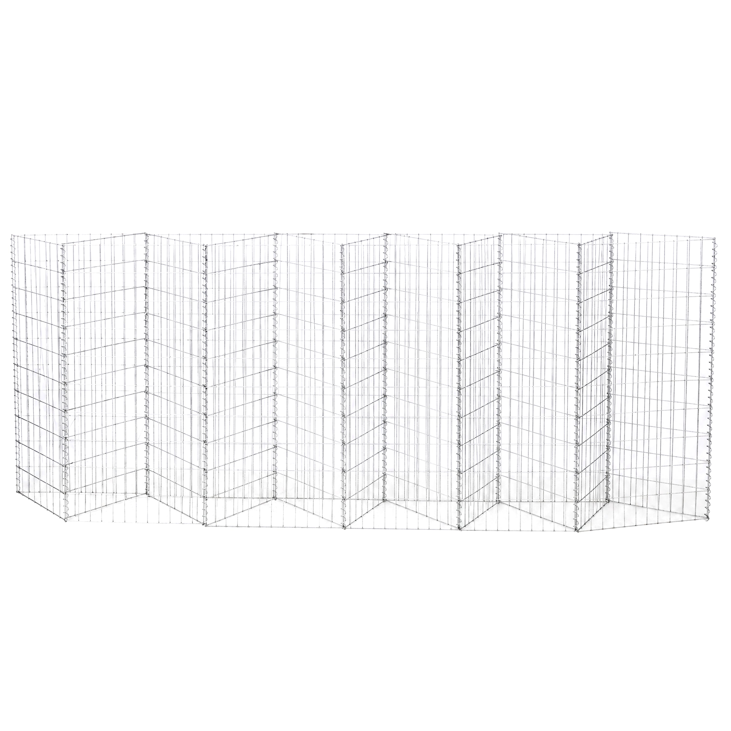 Galvanized Steel Tall Gabion Basket with Multiple Compartments