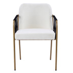 Modern Glam Upholstered Dining Chairs (Set of 2)