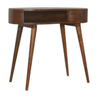 Solid Wood Chestnut Rounded Writing Desk