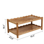 Modern 2 Tier Coffee Table for Living Room