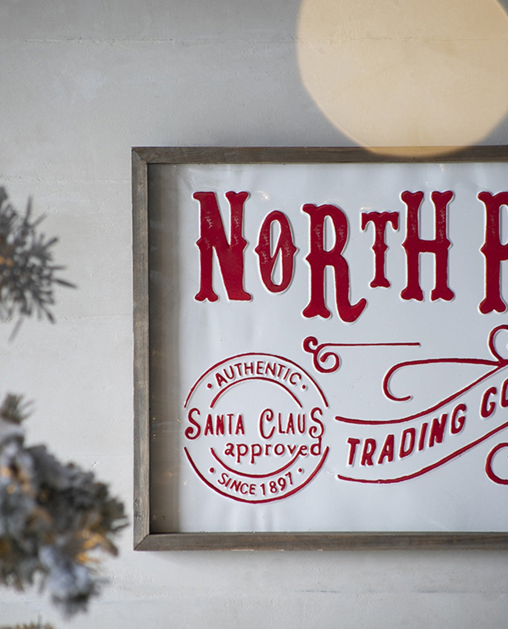 North Pole Trading Company Wall Sign