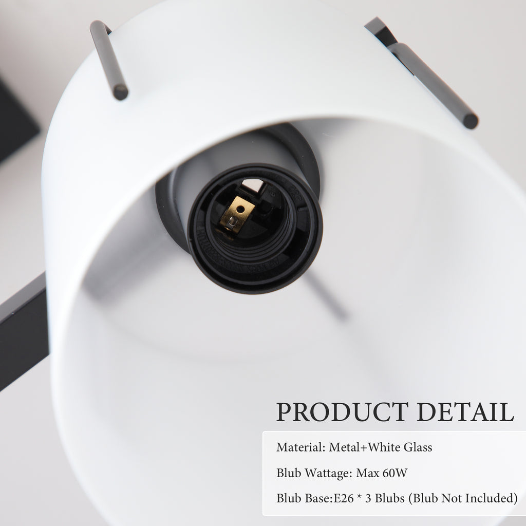 Minimalist 3-Light Linear Chandelier