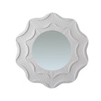 31.5 Inch Wavy Flower Wall Mirror