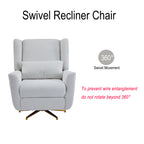Upholstered 360° Swivel Power Recliner Chair
