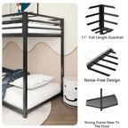 Adam Sturdy Twin Over Twin Bunk Bed Metal