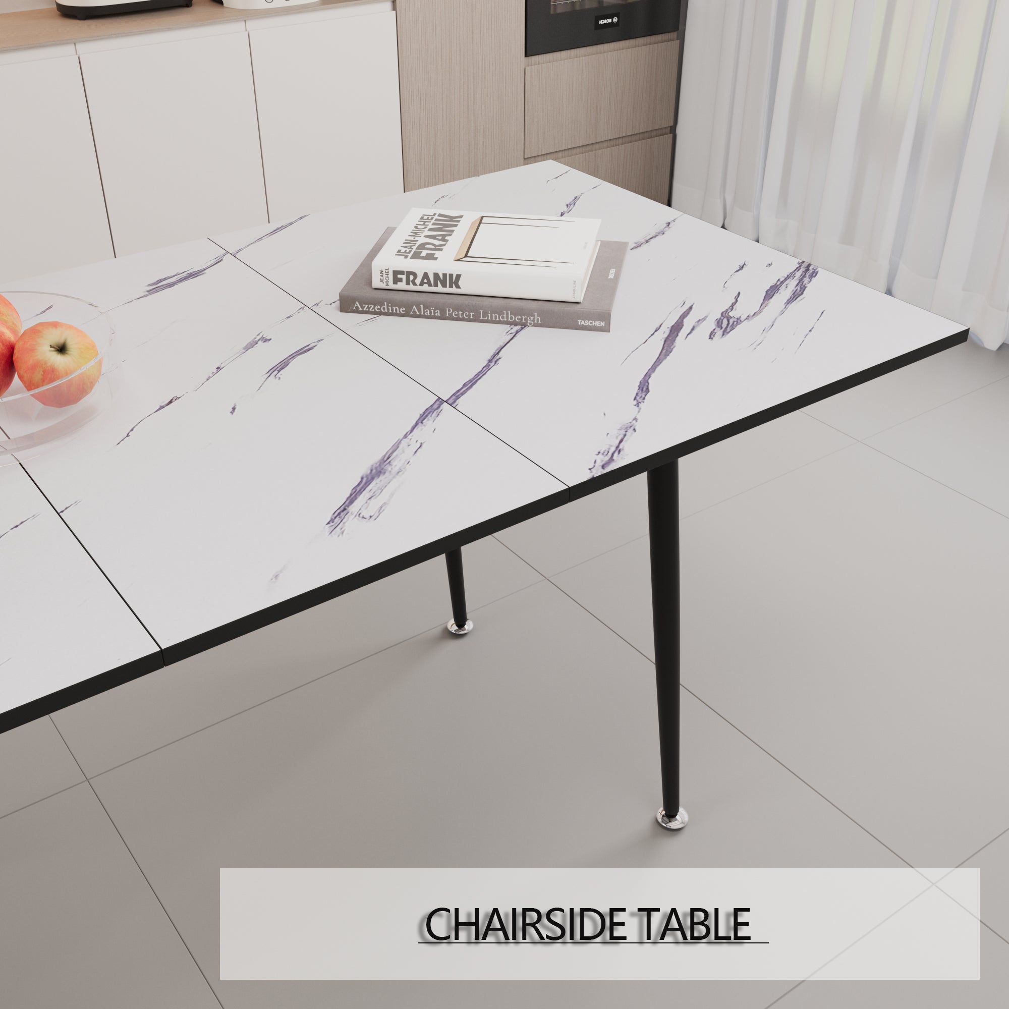 47" Expandable to 63" MDF Square Dining Table