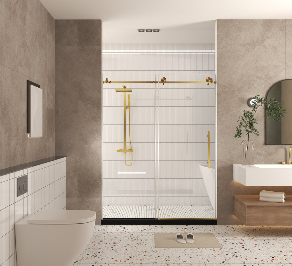 Frameless Shower Door 44-48"W x 76"H