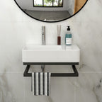 23.25"x15.75" Wall-Mounted Rectangular Ceramic Bathroom Sink
