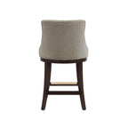 Lucia Wood Chenille Counter Stool