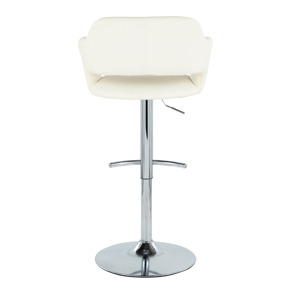 Contemporary Adjustable Barstool with Swivel