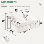 Modular Sofa with Soft Corduroy Fabric