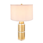 Elegant Table Lamp with Drum Shade
