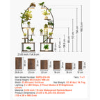 7-Tier Indoor Plant Stand with Grow Lights