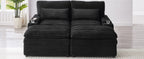 Loveseat Sofa 70.9" Free-Combined Sectional Convertible Sofa Bed